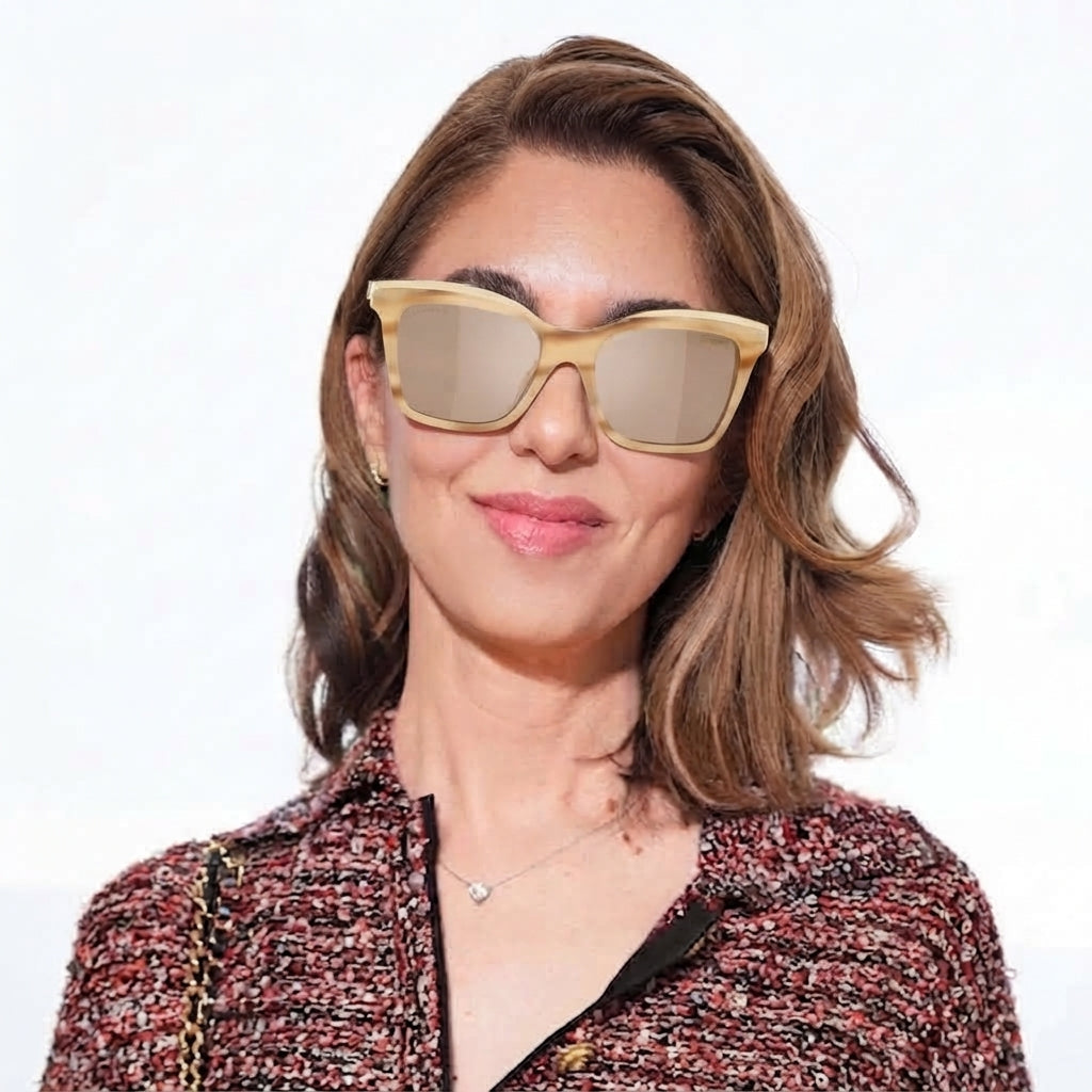 Chanel Women Butterfly Light Brown Sunglasses