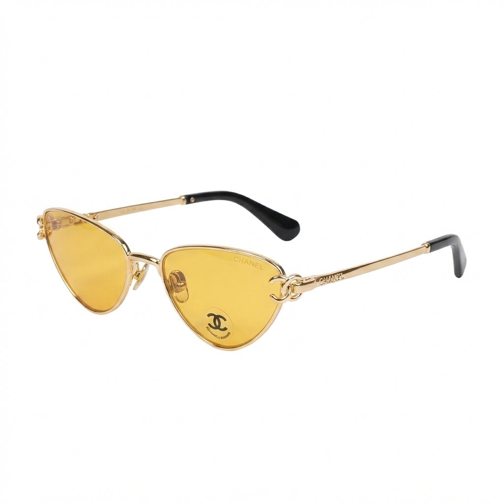 Chanel Women Cat-Eye Yellow Sunglasses