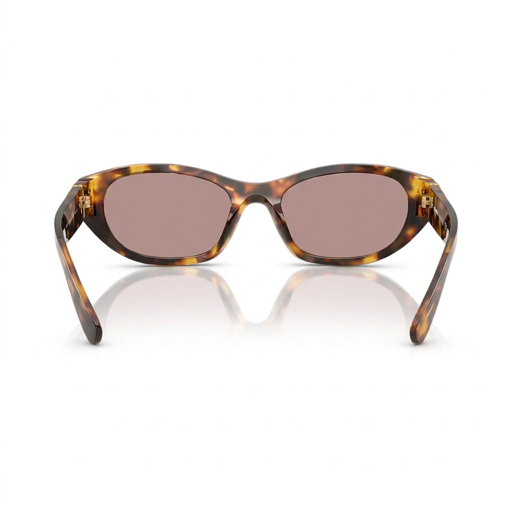 Miu Miu Women MU A03S Cat-Eye Havana / Violet Tint Sunglasses