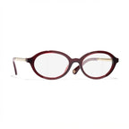 Chanel Women Optical Oval Red Eyeglasses