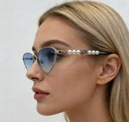 Gucci Women Perla Venere Cat-Eye Ice Blue Sunglasses
