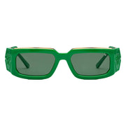 Philipp Plein SPP119M Unisex Green Square Sunglasses