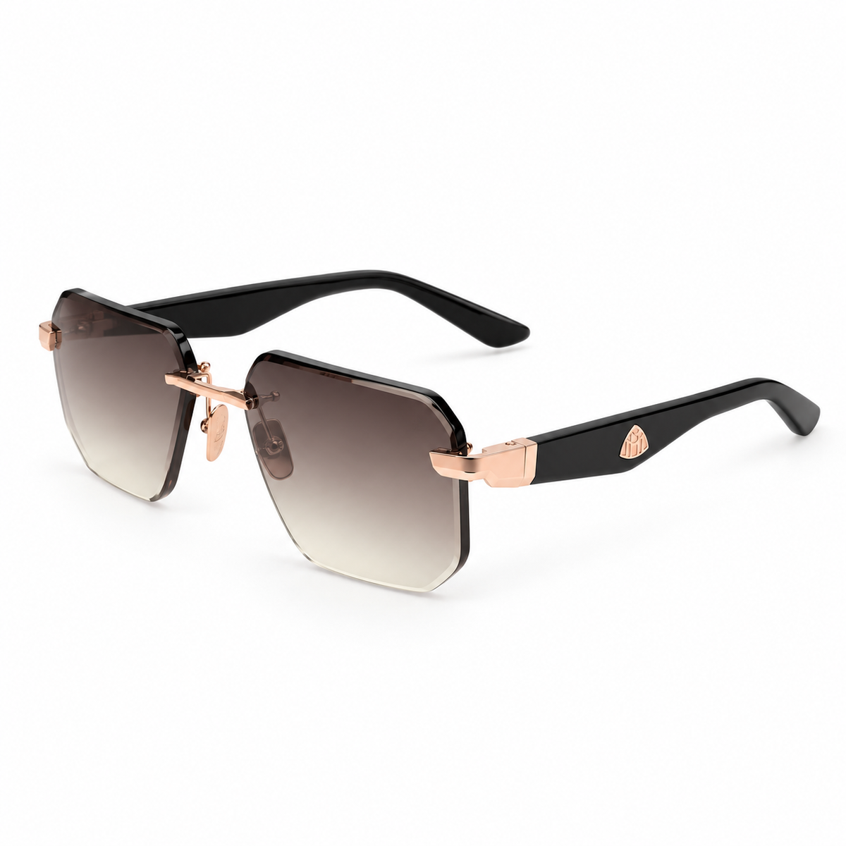 Maybach THE VISIONIST SUN I Unisex 18K Rose Gold / Chocolate Brown Gradient Sunglasses