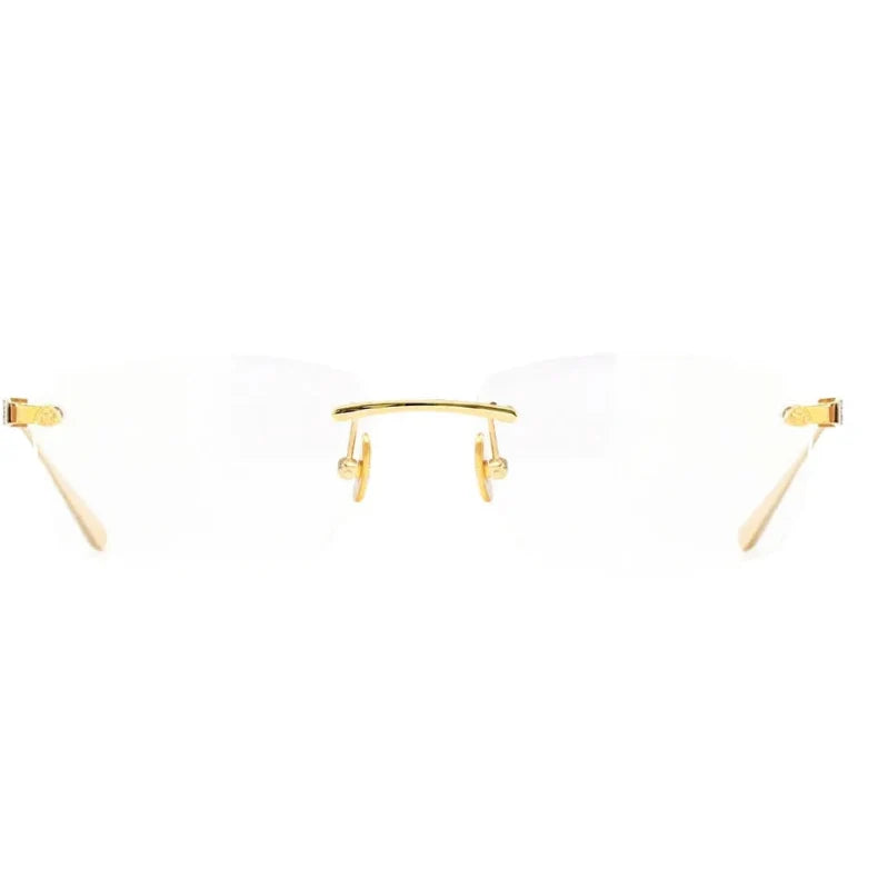 MAYBACH The Visual I Unisex Champagne Gold(CHG-CHG-Z25) | 56mm Rimless Eyeglasses