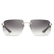 Maybach The Artist Sun I Men / Unisex Platinum Titanium / Blue-Grey Gradient Sunglasses 