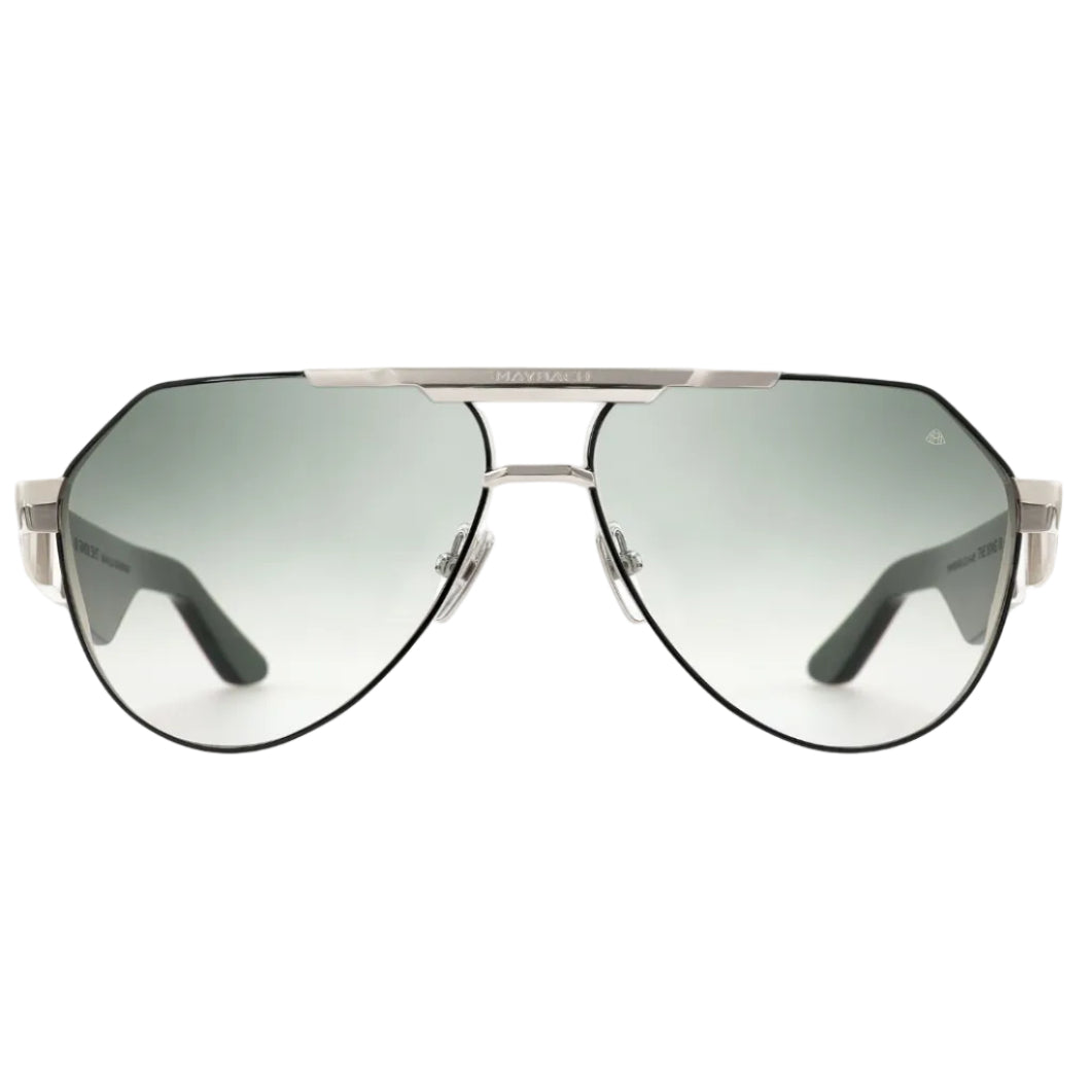 Maybach The King III Unisex Palladium / Green Gradient Sunglasses
