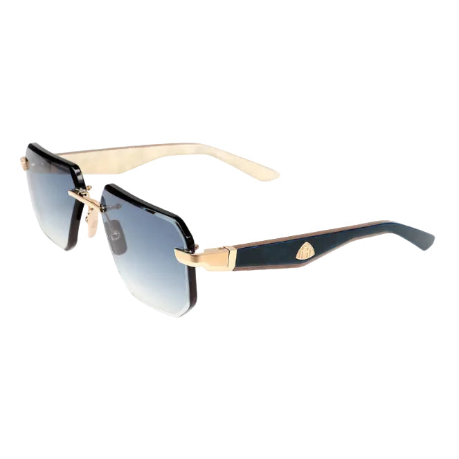 Maybach THE VISIONIST SUN I Unisex 22K Gold / Light Blue Gradient Sunglasses