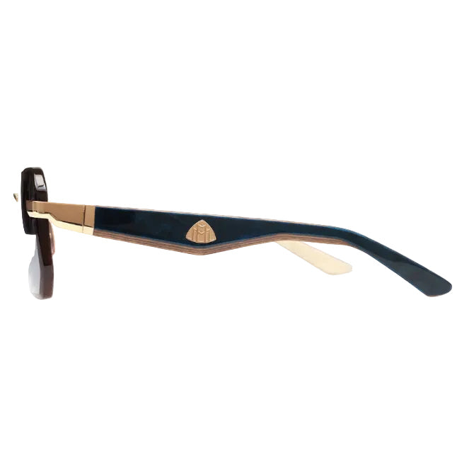 Maybach THE VISIONIST SUN I Unisex 22K Gold / Light Blue Gradient Sunglasses