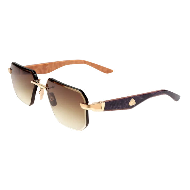Maybach THE VISIONIST SUN I Unisex 22K Gold / Light Bronze Gradient Sunglasses