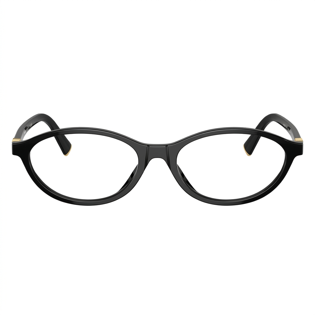 Miu Miu Women MU 09XV Black Cat-Eye Optical Glasses 