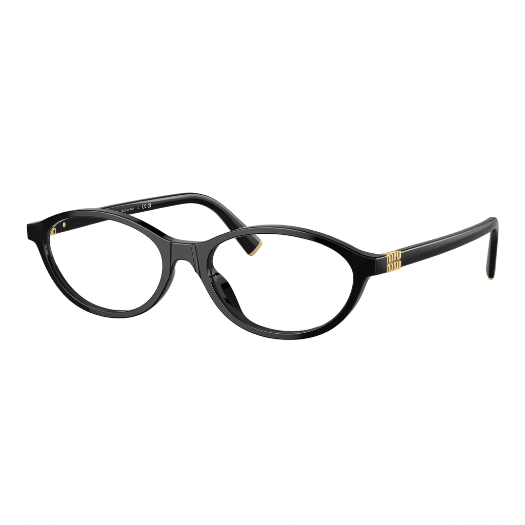 Miu Miu Women MU 09XV Black Cat-Eye Optical Glasses