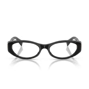 Miu Miu Women MU 03ZV Narrow Oval Optical  Black / Transparent Glasses 
