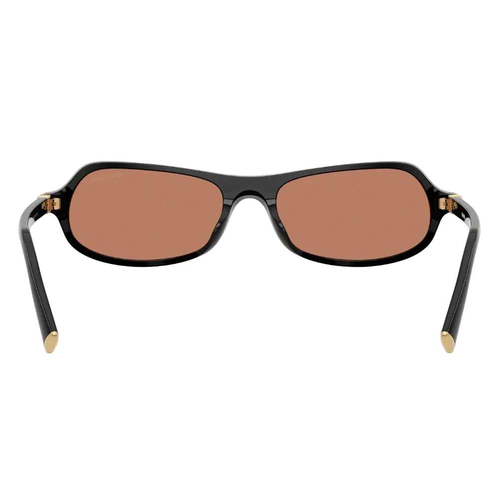 Miu Miu Women MU B10SU Irregular Black / Brown Sunglasses