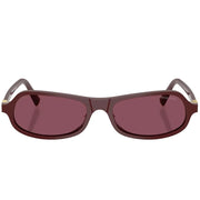 Miu Miu Women MU B10SU Irregular Cherry / Dark Violet Sunglasses 
