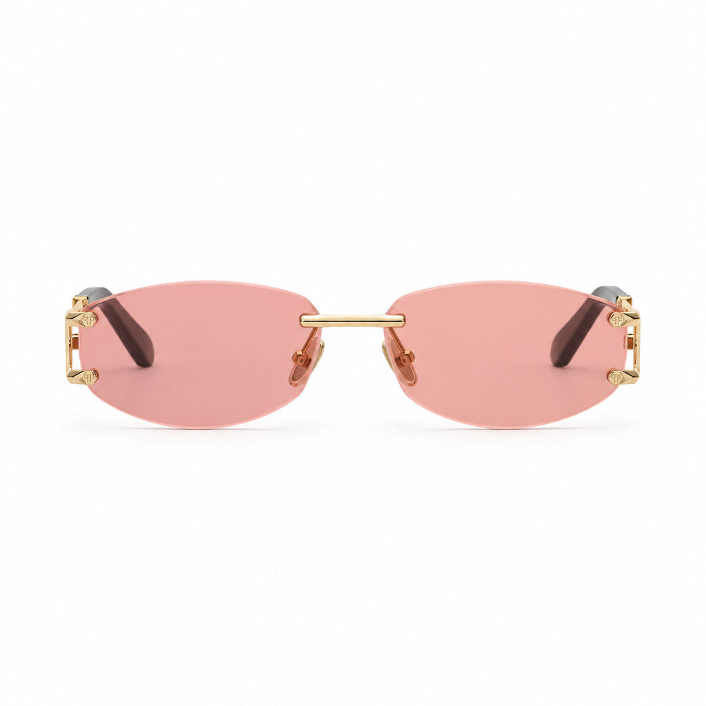 Philipp Plein Unisex Oval PLEIN SLEEK Red Sunglasses