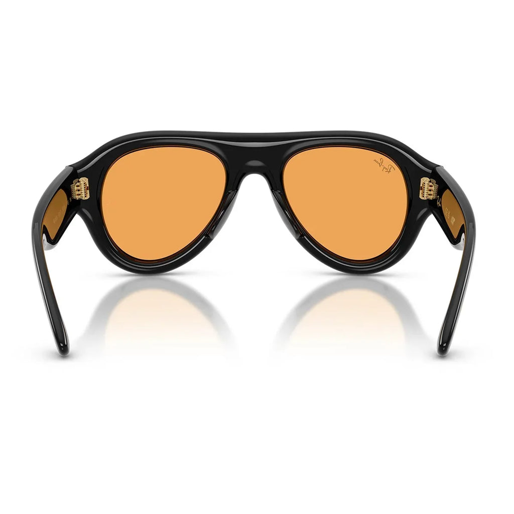 Ray Ban Men Pilot Frame Deep Black Black Sunglasses