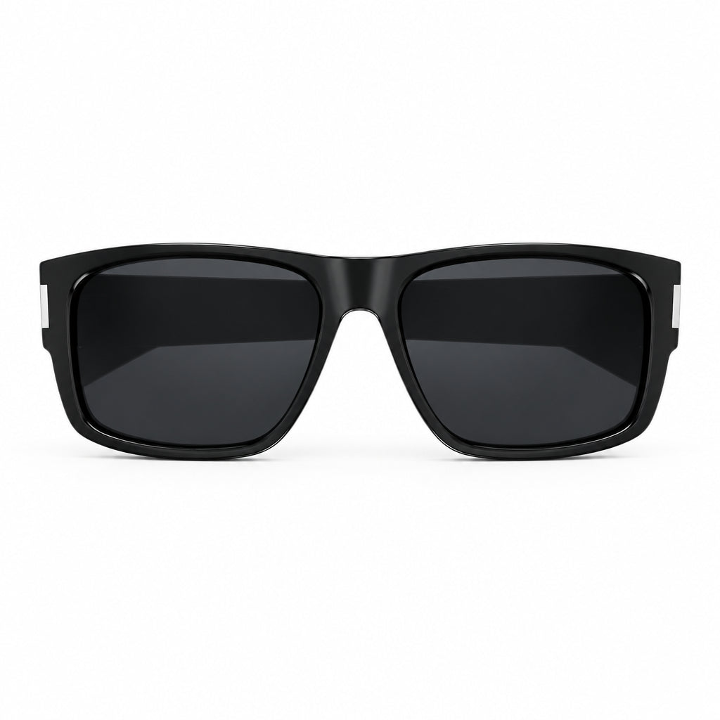 Saint Laurent SL 689  Unisex Square Black Sunglasses
