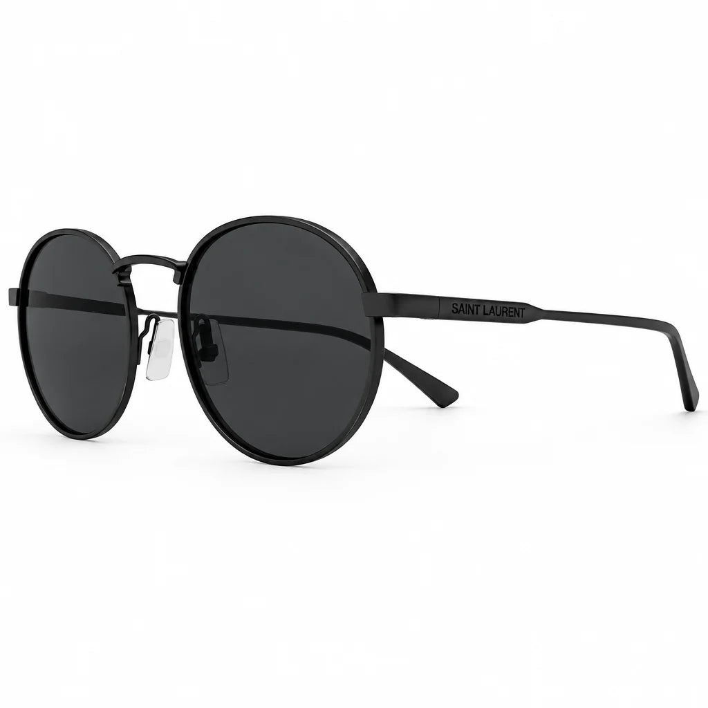 Saint Laurent Unisex SL 799 001 Black Oval Sunglasses