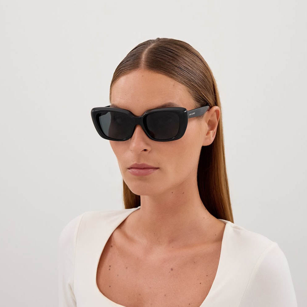 Saint Laurent Women SL 857 Cat-Eye Black Sunglasses