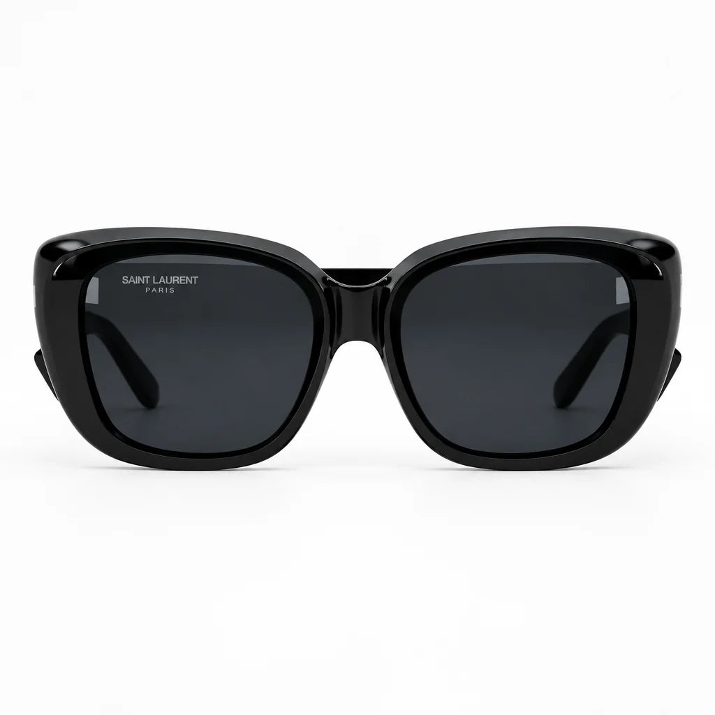 Saint Laurent Women SL 857 Cat-Eye Black Sunglasses