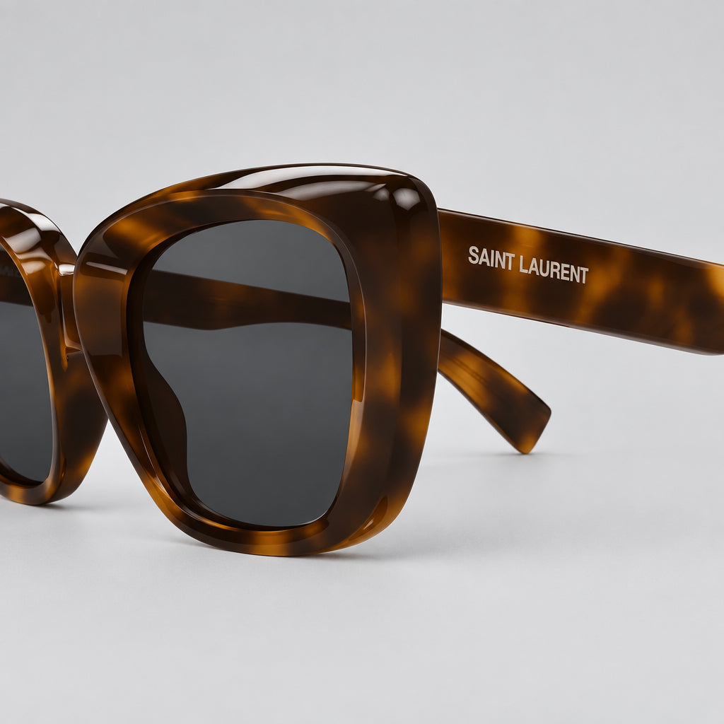 Saint Laurent Women SL 857 Cat-Eye Havana Sunglasses