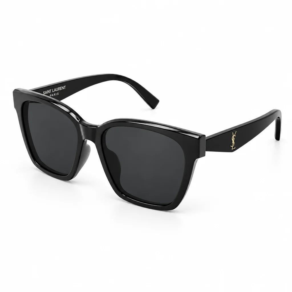 Saint Laurent Women SL M171/F 001 57 Black Square Sunglasses