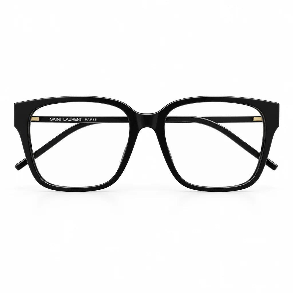 Saint Laurent Women SL M48O_A/FN 001 54 Transparent Black Optical Glasses