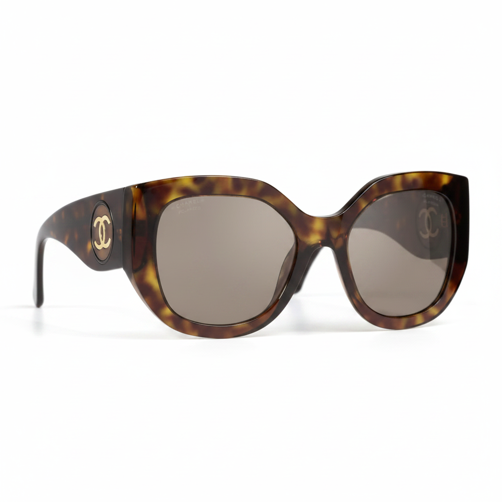 Chanel Women Butterfly Brown Sunglasses