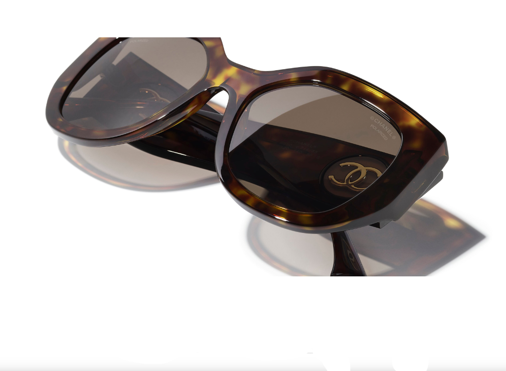 Chanel Women Butterfly Brown Sunglasses