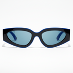  Chanel Women Shield Blue Sunglasses