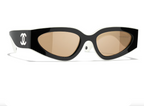 Chanel Women Cat Eye Brown Sunglasses