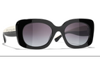 Chanel Women Square Black Gradient Sunglasses