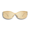 Chanel Women Shield Light Yellow Sunglasses