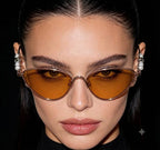 Gucci Women Perla Venere Cat-Eye Honey Sunglasses