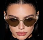 Gucci Women Perla Venere Cat-Eye Gold Sunglasses