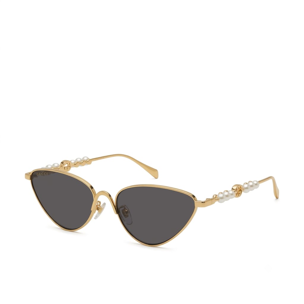 Gucci Women Perla Venere Cat-Eye Black Sunglasses