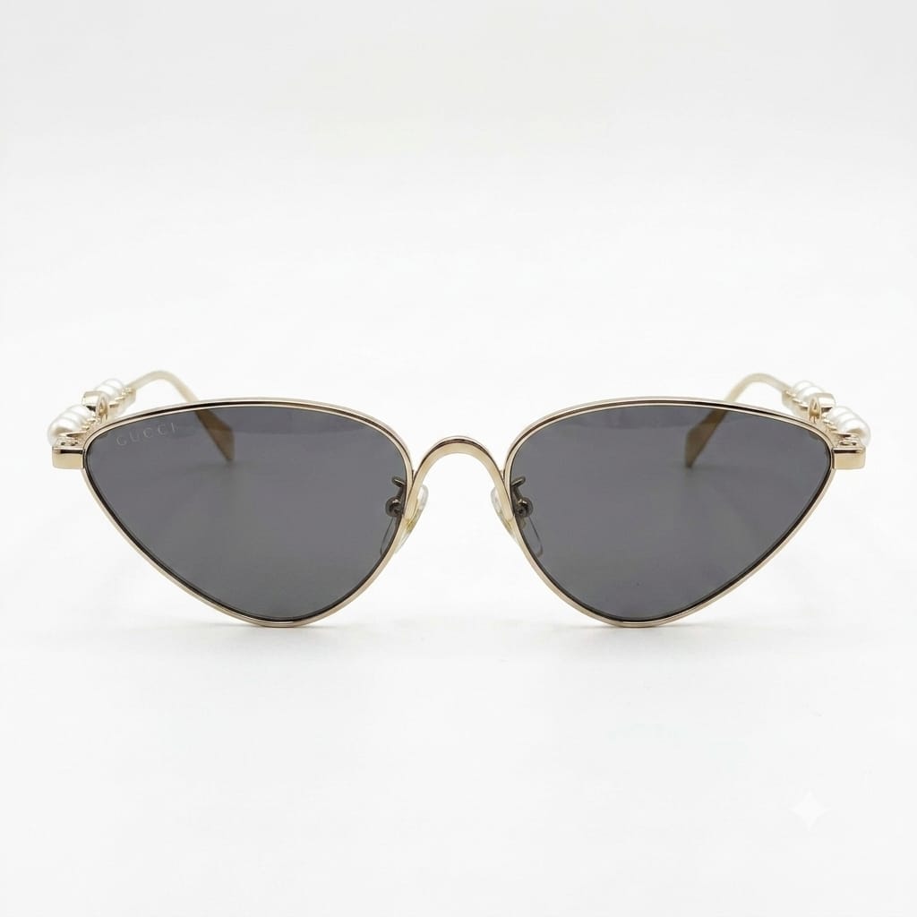 Gucci Women Perla Venere Cat-Eye Black Sunglasses