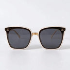 Chanel Women Classic Square Acetate Polarized Rhinestone Chanel Logo White Sunglasses