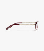 Chanel Women Optical Oval Red Eyeglasses
