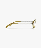 Chanel Women Optical Oval Yellow Eyeglasses
