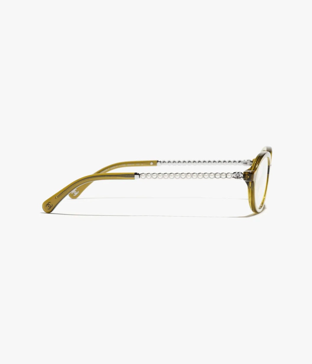 Chanel Women Optical Oval Yellow Eyeglasses