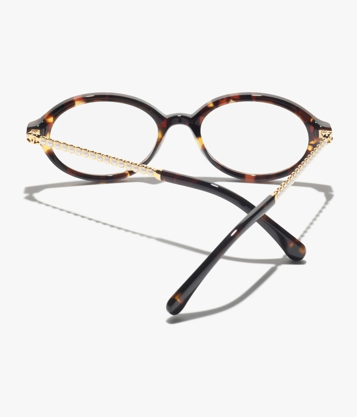 Chanel Women Optical Oval Brown Tortoise Eyeglasses