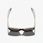 Chanel Women Square Black & Beige Sunglasses