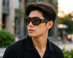 Chanel Unisex Shield Havana Brown Sunglasses