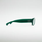 Chanel Unisex Rectangle Green Eyeglasses