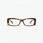  Chanel Unisex Rectangle Tortoise / Havana Eyeglasses 