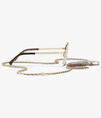 Chanel Women Pilot Calfskin Brown Sunglasses