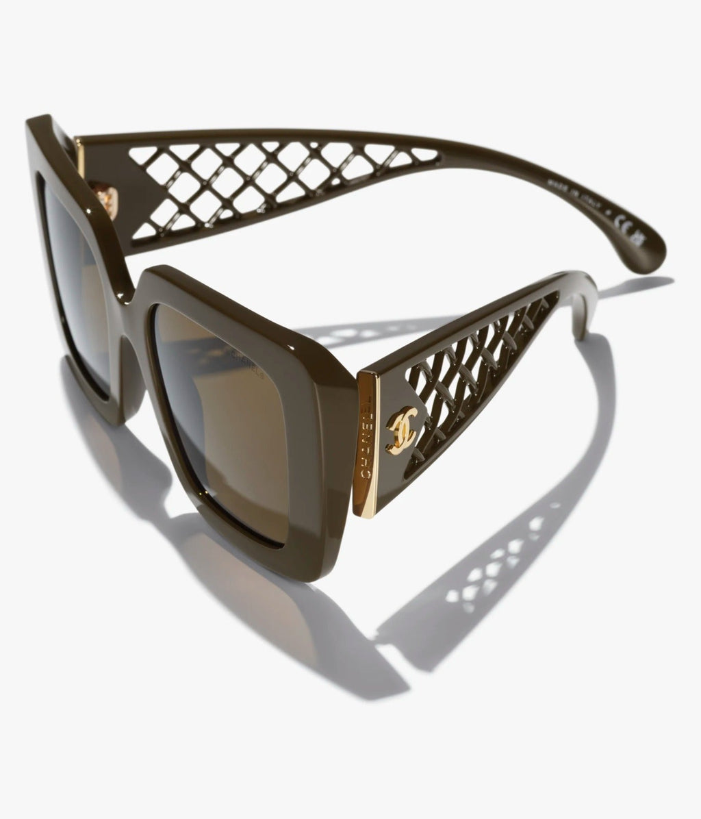 Chanel Women Butterfly Brown Sunglasses CH5567
