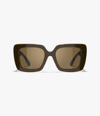 Chanel Women Butterfly Brown Sunglasses CH5567