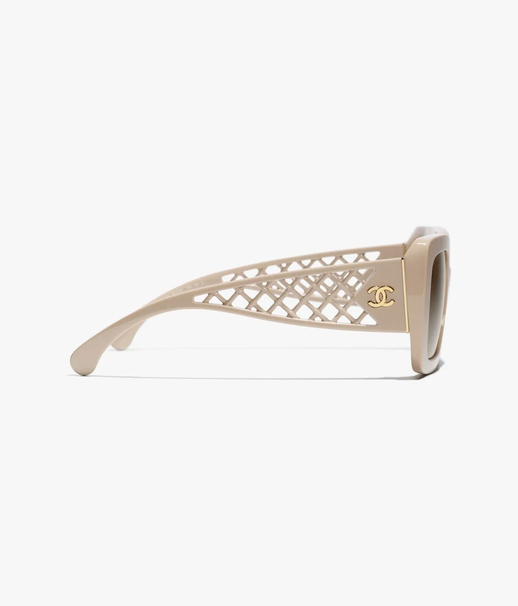 Chanel Women Butterfly Beige Sunglasses CH5567